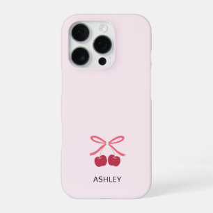 iPhone-Hülle Süßer Kirsch-Schleifen-Cover iPhone 16 Pro Hülle
