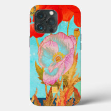 IPHONE-HÜLLEN JAPANISCHER MOHN IN EINEM DÄMMERUNGS