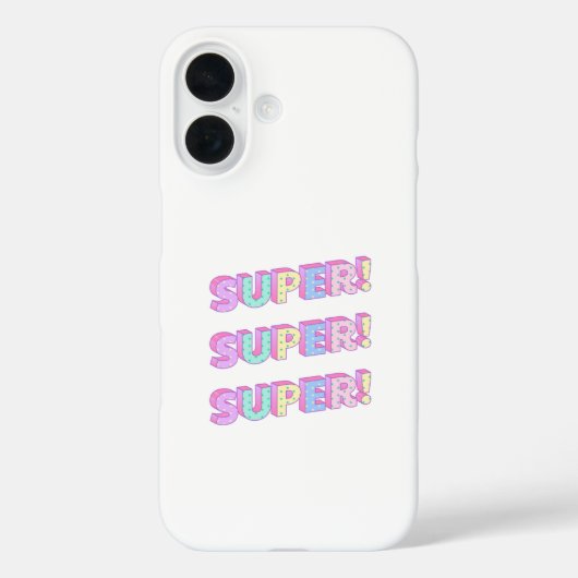 iPhone-Hüllen mit dem Titel "SUPER" Case-Mate iPhone Hülle (Rückseite)