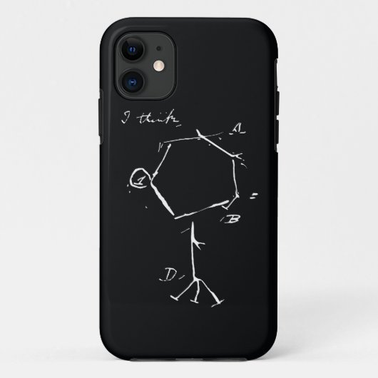 IPhone Ich-denken Case-Mate iPhone Hülle (Rückseite)