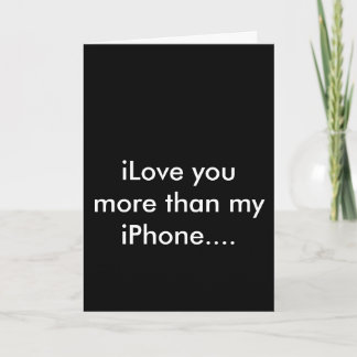 iPhone iLove appy Valentinsgrußkarte Feiertagskarte