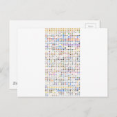 iPhone / iOS emojis Postkarte (Vorne/Hinten)