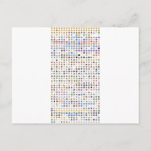 iPhone / iOS emojis Postkarte