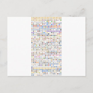 iPhone / iOS emojis Postkarte