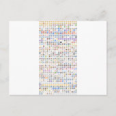 iPhone / iOS emojis Postkarte (Vorderseite)