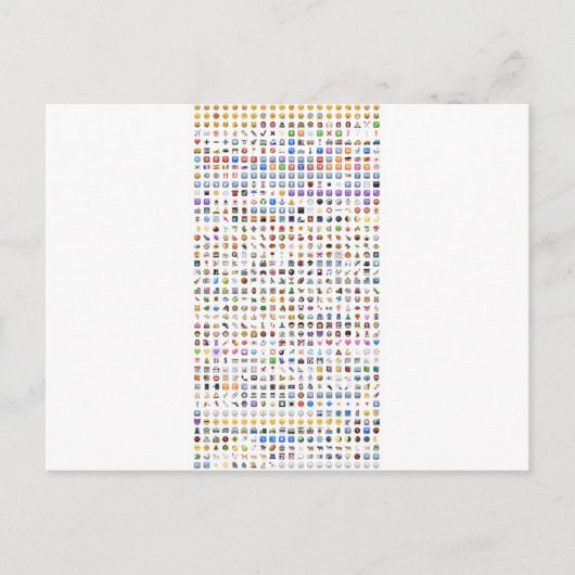 iPhone / iOS emojis Postkarte (Vorderseite)