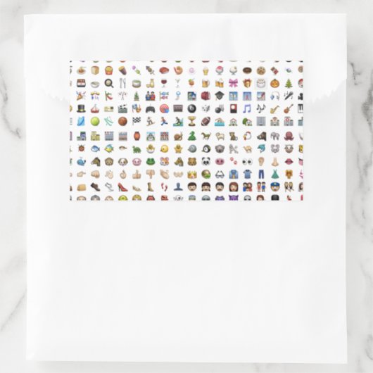 iPhone / iOS emojis Rechteckiger Aufkleber (Tasche)