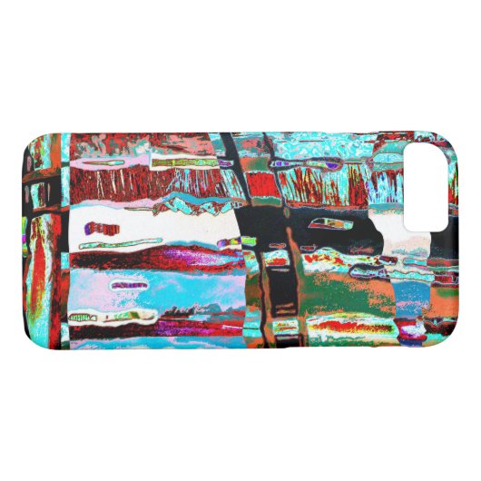 iPhone / iPad Case – Collapse Reflection Abstract (Rückseite (Horizontal))