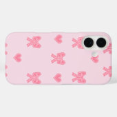 iPhone / iPad case Cute Pink Bows and Hearts Coque (Rückseite (Horizontal))
