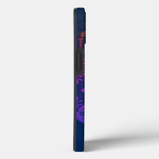 iPhone / iPad case DIY NAME ANTIQUE LACE IN GREY (Rückseite / Rechts)