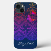 iPhone / iPad case DIY NAME ANTIQUE LACE IN GREY (Rückseite)