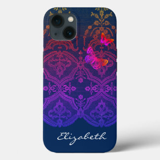 iPhone / iPad case DIY NAME ANTIQUE LACE IN GREY