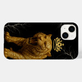iPhone / iPad case  Furious Golden King Tiger with (Rückseite (Horizontal))