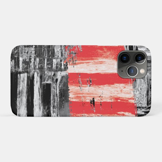 iPhone / iPad Case – Red Pulse Abstract Design (Rückseite (Horizontal))