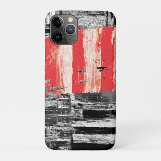 iPhone / iPad Case – Red Pulse Abstract Design (Rückseite)