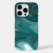 iPhone / iPad case Teal Marble Abstract (Rückseite)