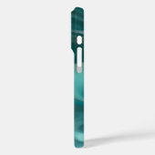 iPhone / iPad case Teal Marble Abstract (Rückseite / Links)