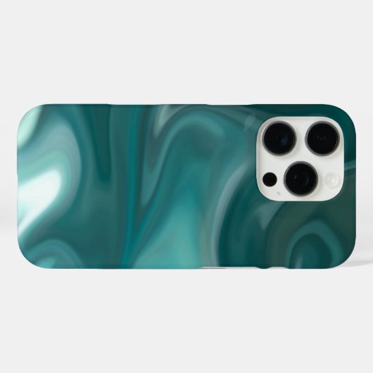 iPhone / iPad case Teal Marble Abstract (Rückseite (Horizontal))