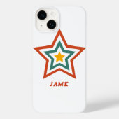 iPhone/iPad Case with Boho Groove Star and Custom (Rückseite)