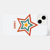 iPhone/iPad Case with Boho Groove Star and Custom  (Rückseite (Horizontal))
