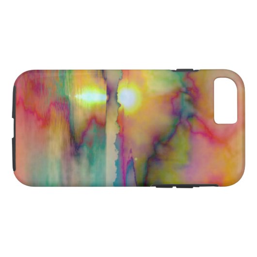 iPhone/iPad Fall/Aquarell-Sonnenuntergang Case-Mate iPhone Hülle (Rückseite (Horizontal))