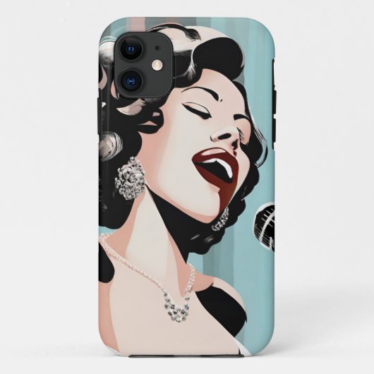 iPhone / iPad Fall Female Nightclub Singer Case-Mate iPhone Hülle (Rückseite)
