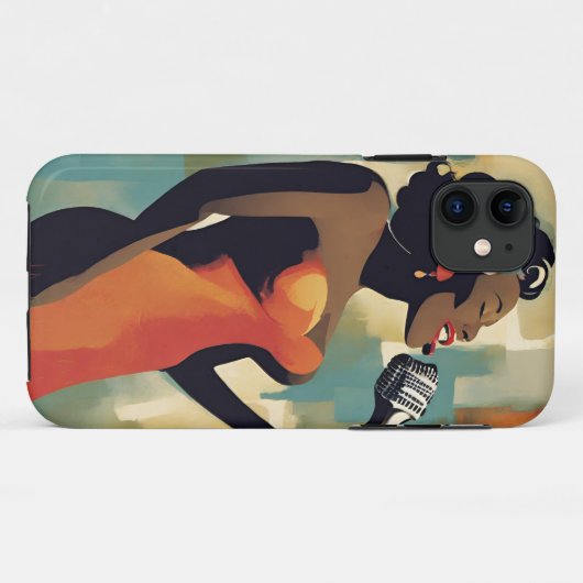 iPhone / iPad Fall FemaleDiskothek Singer Case-Mate iPhone Hülle (Rückseite (Horizontal))