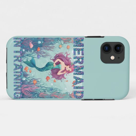 iPhone / iPad Fall Mermaid in Training Case-Mate iPhone Hülle (Rückseite (Horizontal))