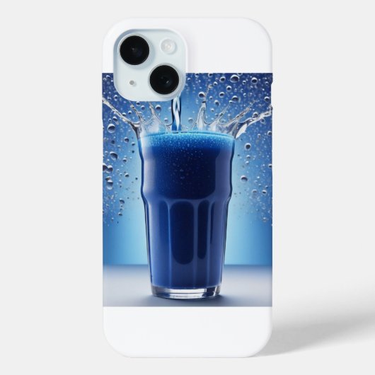 iPhone/iPad-Fall mit Blauer Flüssig-Blase-Muster Case-Mate iPhone Hülle (Rückseite)