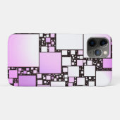 iPhone/iPad-Fall mit rosa und weißem Quadrat Case-Mate iPhone Hülle (Rückseite (Horizontal))