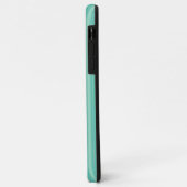 iPhone / iPad Gehäuse Aqua Green Stripe Case-Mate iPhone Hülle (Hinten/Links)