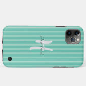 iPhone / iPad Gehäuse Aqua Green Stripe Case-Mate iPhone Hülle (Rückseite (Horizontal))
