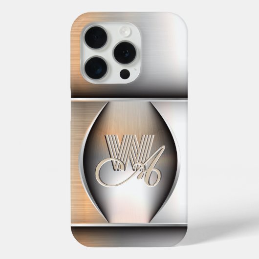 iPhone/iPad Gehäuse aus gebürstetem Stahl Case-Mate iPhone Hülle (Rückseite)