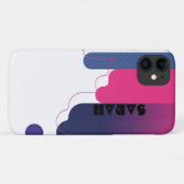 iPhone / iPad Gehäuse BAUHAUS PINK WHITE DOTS LILA Case-Mate iPhone Hülle (Rückseite (Horizontal))