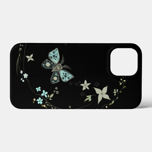 iPhone / iPad Gehäuse Black Velvet Moth Case-Mate iPhone Hülle (Rückseite (Horizontal))