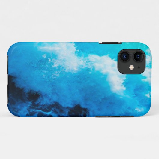 iPhone / iPad Gehäuse - Blue Ocean Wave Case-Mate iPhone Hülle (Rückseite (Horizontal))