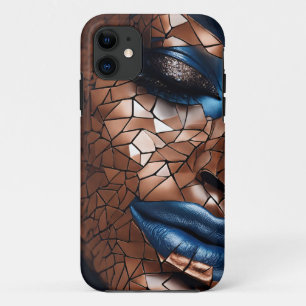 iPhone / iPad Gehäuse Frau Blue Copper Mosiac Case-Mate iPhone Hülle