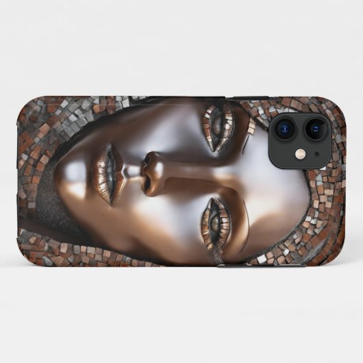 iPhone / iPad Gehäuse Frauen Kupfer Mosiac Gesicht Case-Mate iPhone Hülle (Rückseite (Horizontal))