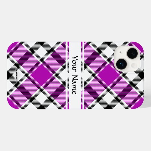 iPhone/iPad Gehäuse Lila Kariert HAMbWG Case-Mate iPhone Hülle (Rückseite (Horizontal))