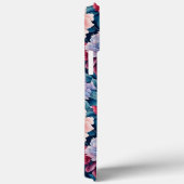 iPhone-/iPad-Gehäuse mit blauen und rosa Blume Case-Mate iPhone Hülle (Rückseite / Rechts)