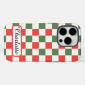iPhone/iPad-Gehäuse mit personalisierter Checkerbo Case-Mate iPhone Hülle (Rückseite (Horizontal))