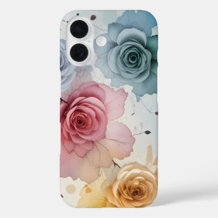 iPhone/iPad-Gehäuse mit Vintager Rose iPhone 16 Hülle