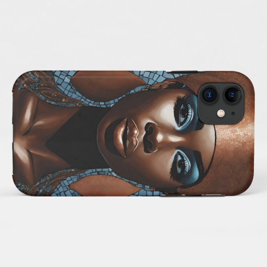 iPhone / iPad Gehäuse Mosaik Kupfer blau Case-Mate iPhone Hülle (Rückseite (Horizontal))