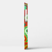 iPhone / iPad Gehäuse Paisley Red und Green Case-Mate iPhone Hülle (Rückseite / Links)