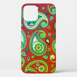 iPhone / iPad Gehäuse Paisley Red und Green Case-Mate iPhone Hülle