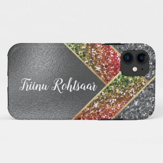 iPhone/iPad Gehäuse Sparkling Glitzer Silver Case-Mate iPhone Hülle (Rückseite (Horizontal))