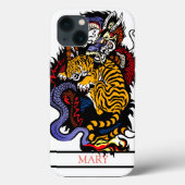 iPhone / iPad Gehäuse TIGER UND DRAGON INDIVIDUELL Case-Mate iPhone Hülle (Rückseite)