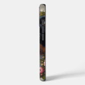 iPhone / iPad-Hülle Border Collie mit rosa Rose Case-Mate iPhone Hülle (Rückseite / Links)