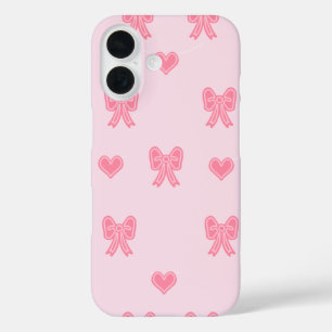 iPhone / iPad-Hülle Cute Pink Bows und Hearts Coqu 16 Hülle