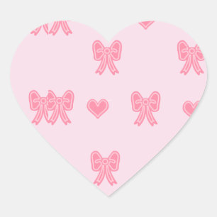iPhone / iPad-Hülle Cute Pink Bows und Hearts Coqu Herz-Aufkleber